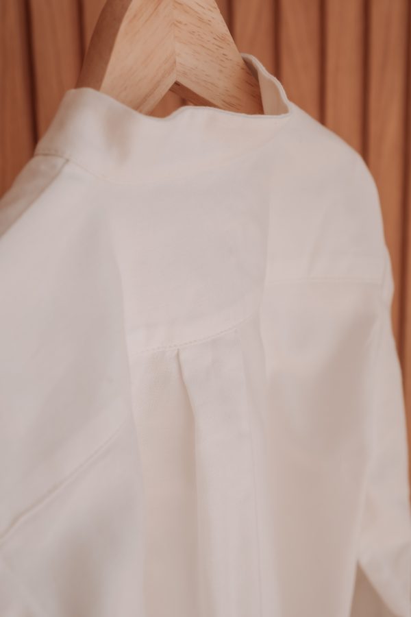 Camisa de criança em algodão de meia gola