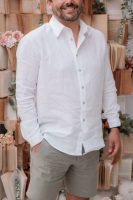 Camisa de homem em linho