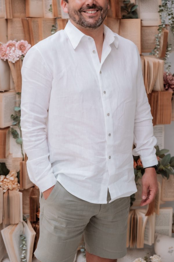 Camisa de homem em linho