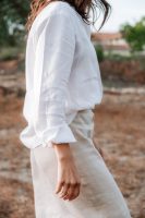 Camisa de mulher em linho